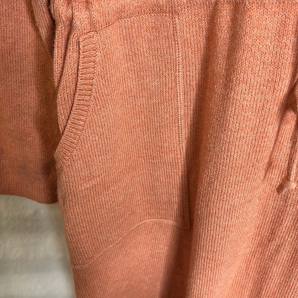 Pure J JILL Red Clay Heather Coral Waist Drawstring midi sweater dress size L - Picture 7 of 12